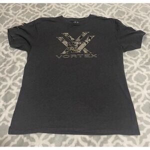 Vortex Optics Mens Charcoal Gray Camo Logo T-Shirt Sportsmans Warehouse Large